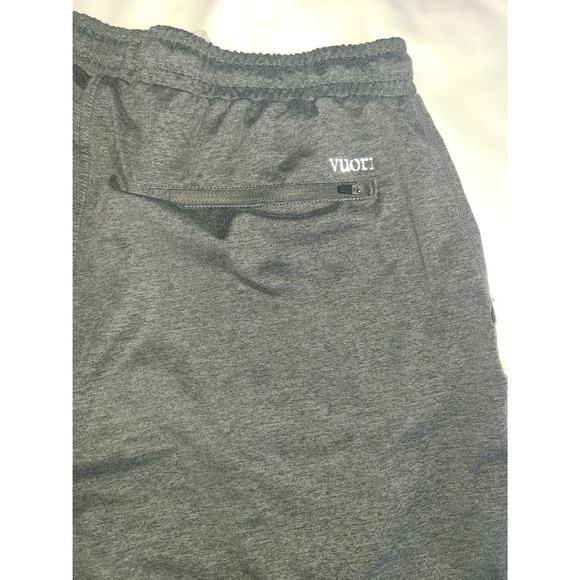 Vuori Mens Sunday Performance Jogger Charcoal Heather Size Large Zip Pockets - Picture 7 of 16